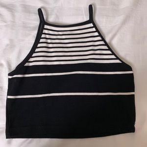 striped crop top